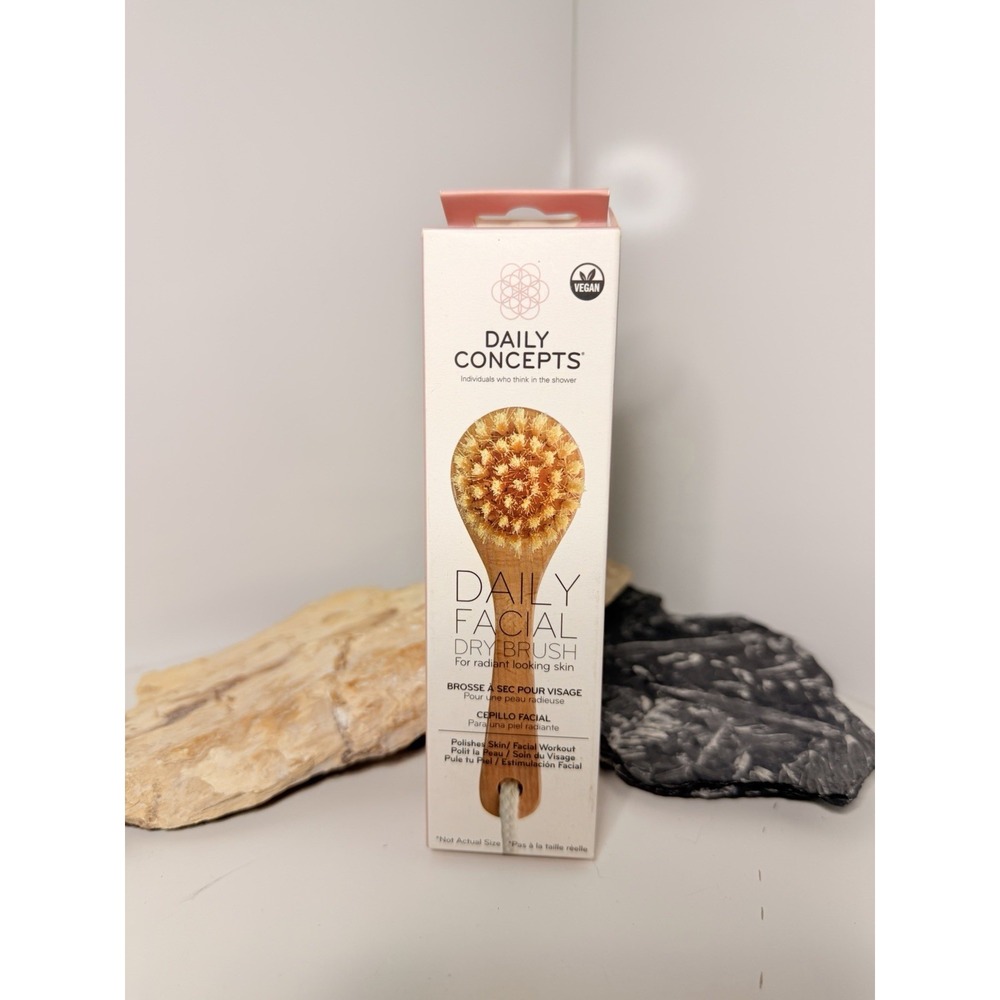 Daily Concepts Daily Facial Dry Brush Vegan‎ Skincare Tool
